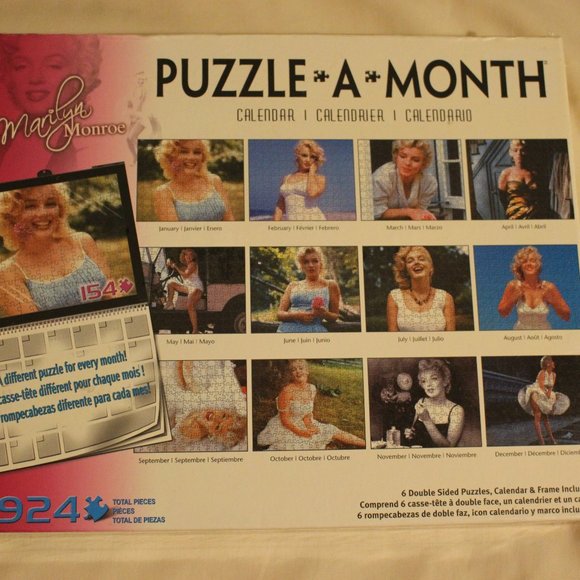 Marilyn Monroe Puzzle Calendar - Picture 1 of 5